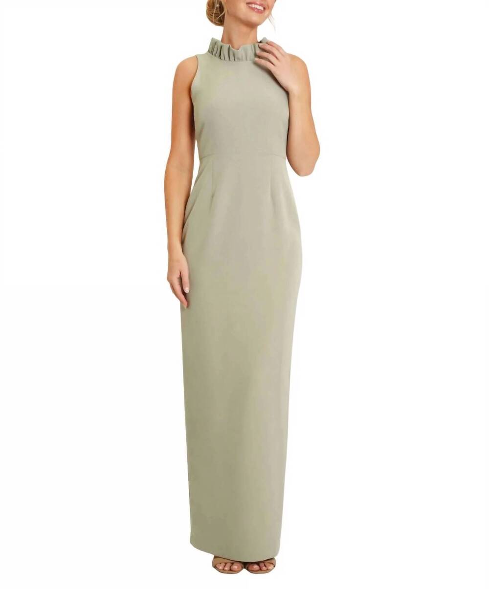 NEW CAMILYN BETH alexandria sheath gown in sage